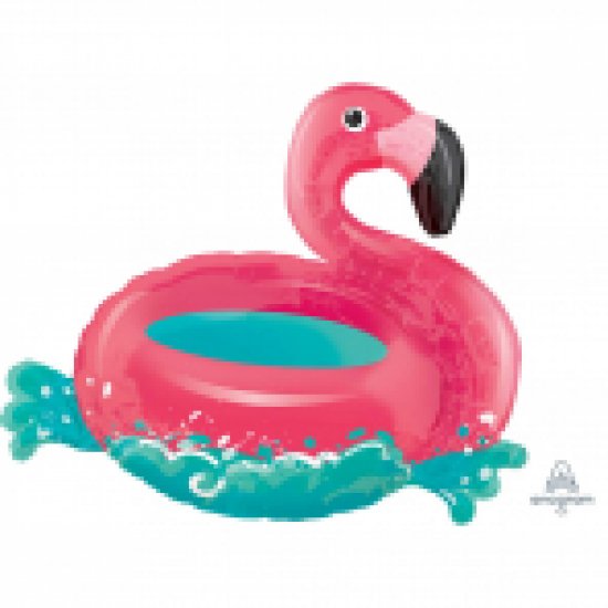 Floating Flamingo SuperShape Foil Balloons