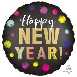 Dotted New Year Satin Standard Foil