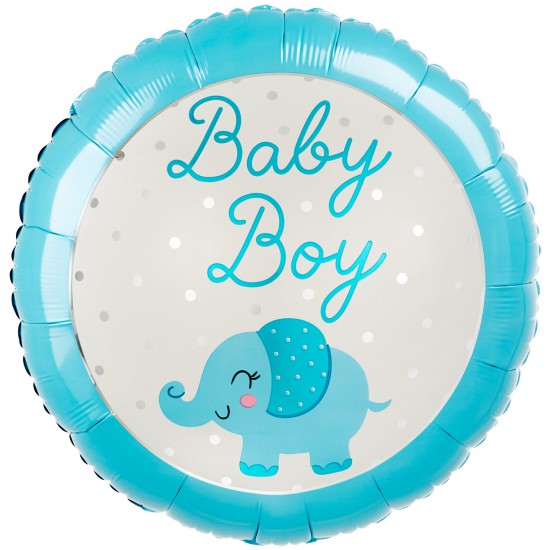 Baby Boy Elephant Standard HX Foil Balloons