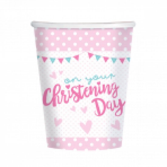 Christening Pink Cup 266ml