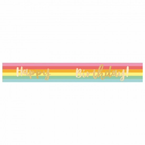 Classic Happy Birthday Add-an-Age Foil Banners 1.8m - 12 PC