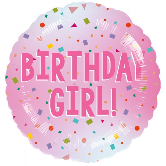 Birthday Girl Std Foil Balloon