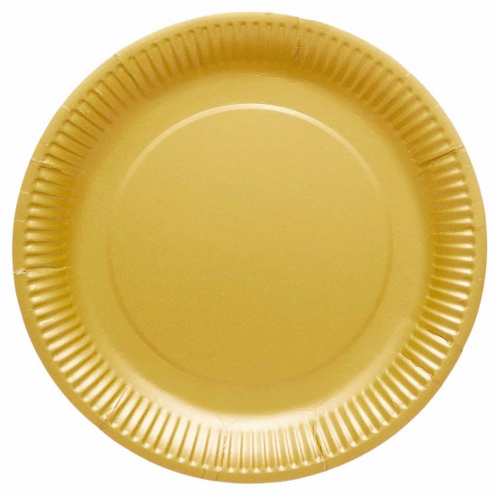 Gold Paper Plate 23cm