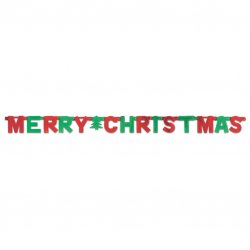 BANNER LTR:MERRY XMAS red/grn