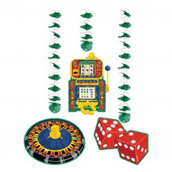 Casino Party Pack of Dangling Cutouts