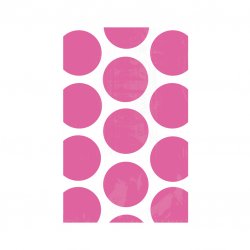 FAVOR BAGS DOT BRIGHT PINK