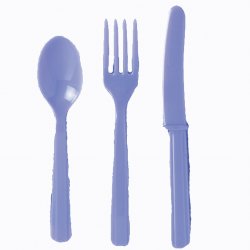 Hydrangea Plastic Cutlery