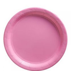 NEW PINK 22.8CM PAPER PLATE