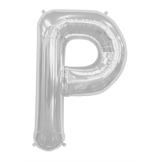 Letter P - Silver 16 INCH