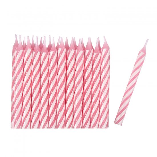 24 Candles pink/stripe